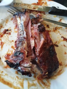 The smoke and flavour runs all the way thru these ribs