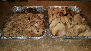 All together, it came out to about 15 pounds of Cuban style roast pork